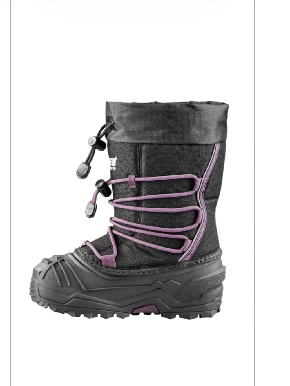 Baffin Kids' Black and Purple Snow Boot Sole